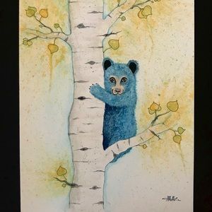Aspen Bear Watercolor Print(8x10 inches)